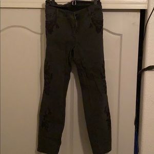 Black designer jeans